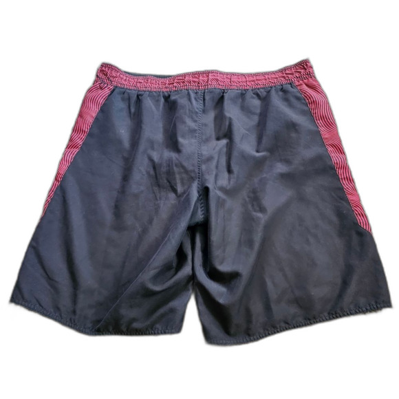 Tony Hawk Swim Trunks Board Shorts Black & Red Lined Zip Pockets Sz. Extra Large - Picture 2 of 11